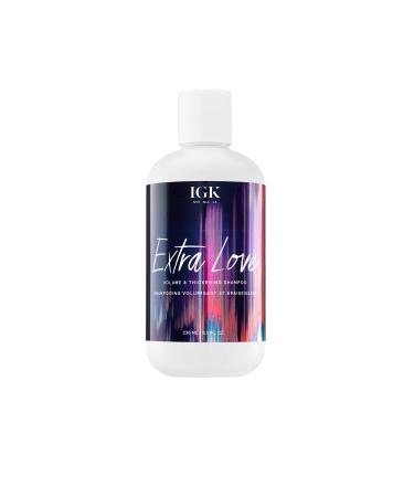 IGK EXTRA LOVE Volume & Thickening Shampoo | Lightweight + Supports Scalp + Balance Oil | Vegan + Cruelty Free | 8 Fl Oz (Pack of 1)