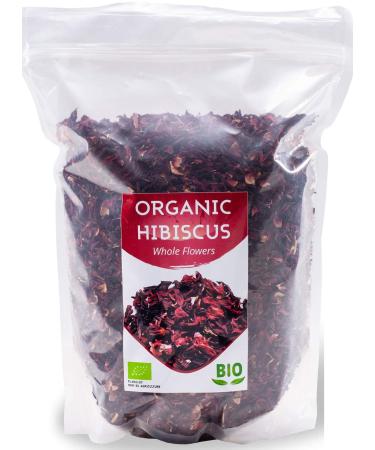 Organic Hibiscus Flowers | Egyptian | Premium Quality | 1Kg BIO| Big Petals for Loose Tea