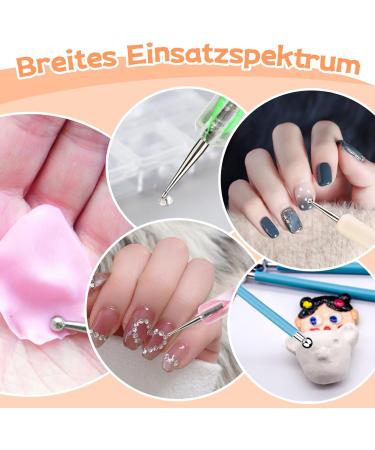 Buy Bamru 14 Dotting Tools Set for Stone Painting Nail Art & Embossing - Includes Balls Box & Pen - International Shipping Available - Buy Online on SooperMarket.com