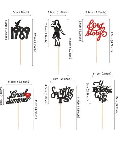 Cyodoos 24PCS Music Singe Cupcake Toppers Music Enthusiast Concert Theme Legendary Since 1989 Theme Party Birthday Birthday Cupcake Toppers for Girls Music Singer Party Cupcake Toppers Black - Buy Online on SooperMarket.com