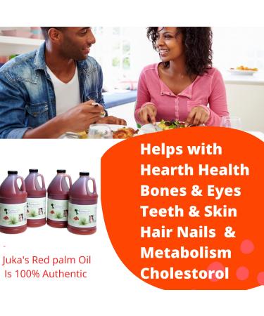 Juka's Organic Co. Red Palm Oil - 100% Organic, Authentic, Sustainable & All-Natural From Africa - 67.6 Fl OZ - Buy Online on SooperMarket.com