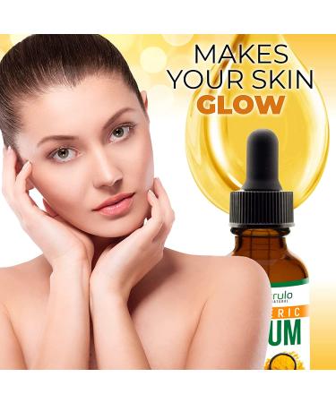 Natrulo Turmeric Serum for Face & Body - Natural Skin Brightening Formula for Acne, Even Skin Tone & Scar Healing - Handcrafted in the USA - Buy Online on SooperMarket.com