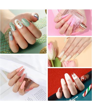COSCELIA Gel Nail Polish Kit with U V Light Starter Kit 10PC Gel Polish Top Base Coat Nail Art Rhinestones Pink White Glitter Colors Gel Nail Manicure Kit Nail Art Design DIY for Women - Buy Online on SooperMarket.com