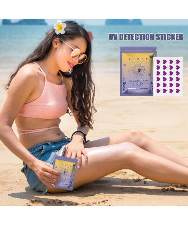 Virtcooy UV Detection Patches - Sunblock Patches | Sunscreen Reminder Stickers Know When to Re-Apply Sunscreen Sun Patch for Sunscreen love - Buy Online on SooperMarket.com