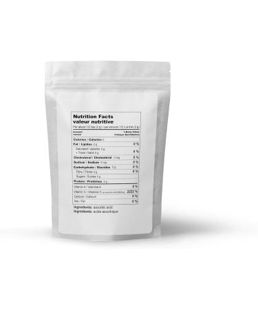 Ascorbic Acid (100g) By Elo s Premium | Packaged In Canada| 100% All-Natural Pure Vitamin C| Non-GMO Vegan Gluten Free and Keto | | Food Grade Powder Supports Immune System Skin Repair Metabolism & More - Buy Online on SooperMarket.com