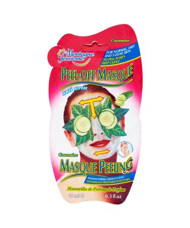3 Sachets of Montagne Jeunesse 7th Heaven Peel-Off Face Mask Cucumber 10ml for Combination & Normal Skin