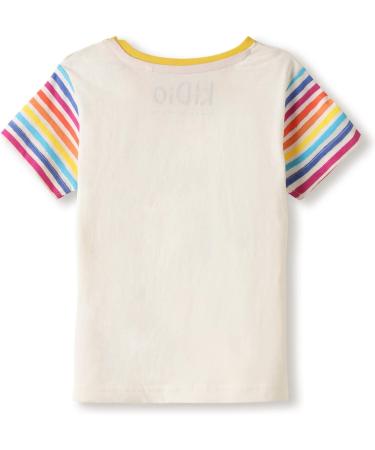 KIDio Organic Cotton Baby T-Shirt Applique - Short Sleeve Tee (3-4 Years, White) - Buy Online on SooperMarket.com
