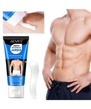Intimate Private Hair Removal Cream for Men | Painless & Effective Depilatory Cream for All Skin Types | Unwanted Hair Removal in Private Areas - Buy Online on SooperMarket.com