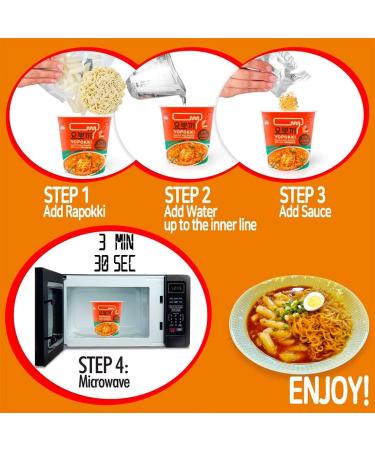 Young Poong Yopokki Cup - Kimchi Cup Rapokki Korean Snack with Ramen & Topokki 145g (Pack of 2) - Buy Online on SooperMarket.com