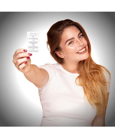 Manicure Aftercare Instruction Cards | 50pk | Business Card Size Nail Salon Handout for Nail Care after Manicure or Pedicure matches loyalty Marble and Mauve Design How to protect your manicure cards - Buy Online on SooperMarket.com