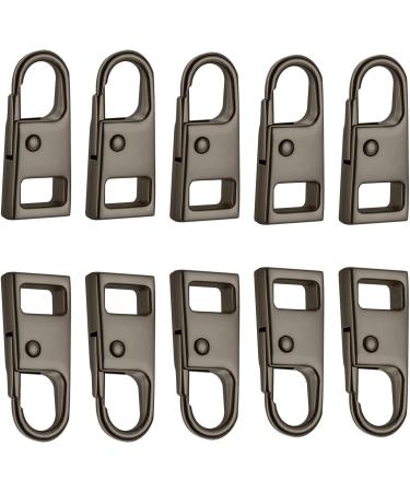 Zipper Pull Replacement - 10 Removable Zipper Pulls | Detachable Backpack Zipper Pulls | Zipper Replacement Slider | Versatile Sturdy Zipper Handle Fixer for Wallets Black Copper - Buy Online on SooperMarket.com