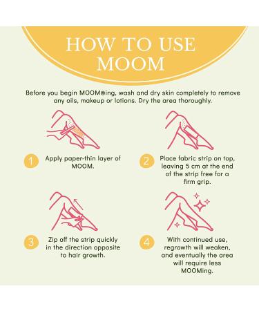 MOOM Organic Hair Remover Kit - All-Natural Glaze for Whole Body, Underarm, and Bikini Hair Removal - Infused with Tea Tree Oil - Ideal for Sensitive Skin - 6oz - Buy Online on SooperMarket.com