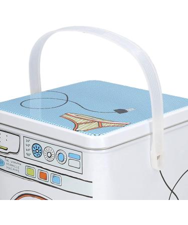 Powder Detergent Container Powdered Laundry Detergent Container with Lid Large Capacity Laundry Detergent Container Washing Machine Modeling with Perspective Window for Storage - Buy Online on SooperMarket.com