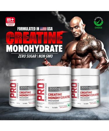 GEN.C Pro Performance Pure Micronized Creatine Monohydrate | 100 gm | 33 Serving | Instantized | Fuels Muscles | Increase Muscle Mass | Rapid Absorption | Lab Tested | Unflavoured | Boosts Athletic Performance | Imported - Buy Online on SooperMarket.com