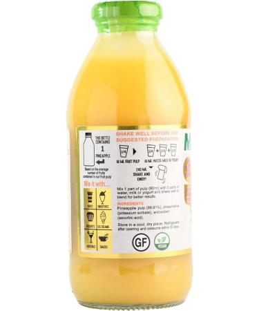 Mikhuna Pineapple Fruit Pulp 475ml - Ideal for Juice, Smoothies, Desserts, Cocktails, Ice Cream & Sauces - Buy Online on SooperMarket.com