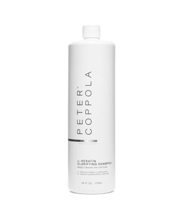 PETER COPPOLA a-Keratin Clarifying Shampoo - Gentle And Deep Cleansing Sulfate Free Shampoo Removes Build Up Oils And Excess Product From Hair And Scalp - Reduces Oily Hair (24 Fl Oz)
