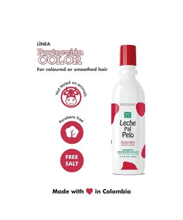 Color Protection Shampoo Treatment for Colored Hair 15oz-440ml | Salt-Free Daily Care - Leche Pal Pelo - Buy Online on SooperMarket.com