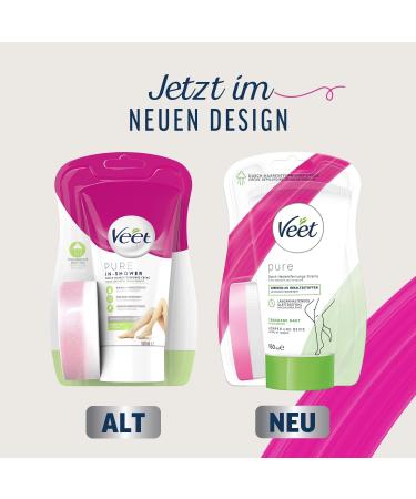 Veet Shower Depilatory Cream for Dry Skin - 3 Pack (3x150ml) | Effective Hair Removal in Shower - Buy Online on SooperMarket.com