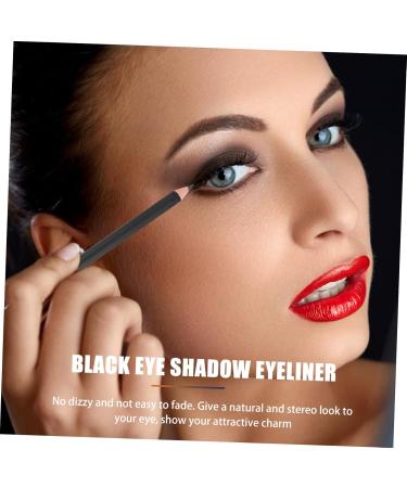 CANIGHT 12pcs Black Eyeliner 1 Black Waterproof Eyeliner Beauty Supply Waterproof Brow Pencil Makeup Wood - Buy Online on SooperMarket.com