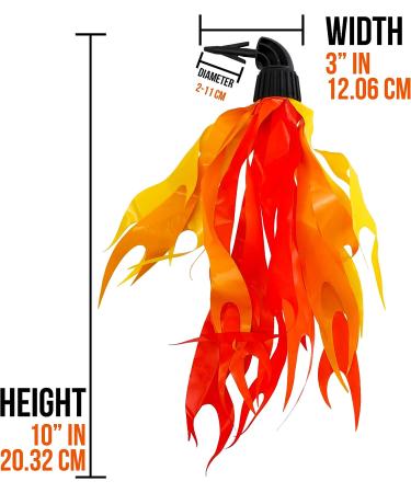 Iconikal Bicycle Scooter Flame Streamers - Fun Handlebar Attachment for a Stylish Ride - Buy Online on SooperMarket.com
