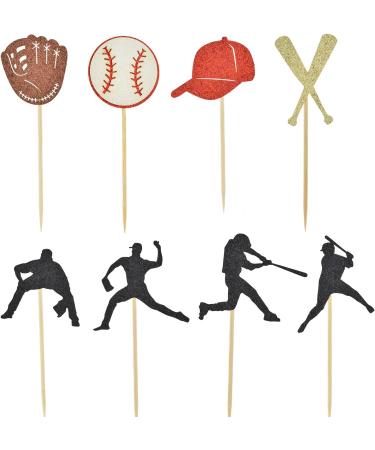 32PCS Baseball Cupcake Toppers Birthday Sport Theme Baby Shower Kids Birthday Party Cake Decorations Supplies Style 1 - Buy Online on SooperMarket.com