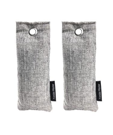 2 Packs Shoe Deodorizer Bags Fonday Bamboo Charcoal Odor Eliminator (75g Each) Activated Charcoal Air Purifying Bags Odor Absorber for Gym BAG Car PET Closet 2 pieces (1 Pack)