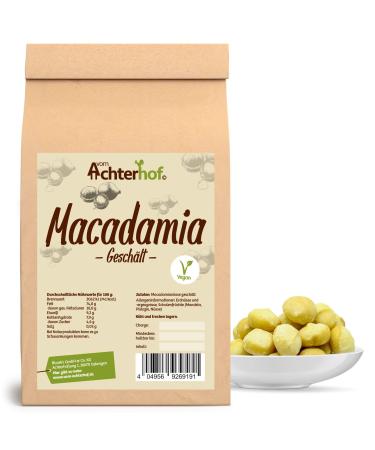 Macadamia peeled 250g |whole Macadamia nut peeled |Ideal for cooking baking or as a healthy snack |Macadamia nuts sun -ripe from Australia |From the Achterhof butter 250 g (1 Pack)