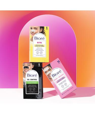 Bior 6 Deep-Cleaning Activated Charcoal Nose Strips - Remove Blackheads & Impurities for Normal to Oily Skin - 1 Pack of 6 Strips - Buy Online on SooperMarket.com
