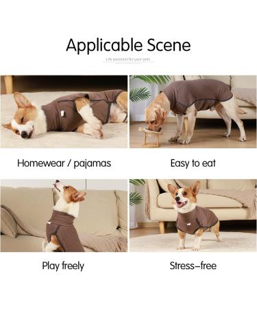 Heywean Dog Sweatshirt - Stretch Fleece Vest for Small & Medium Dogs | Winter Clothing for Indoor & Outdoor | XXS Brown - 1 Pack - Buy Online on SooperMarket.com