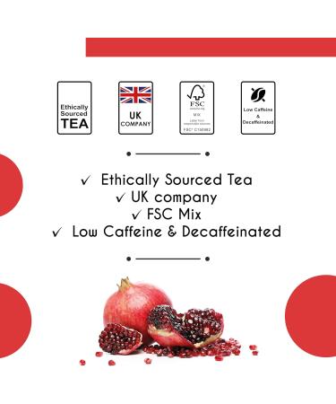Thames Tea: Premium Flavoured Loose Leaf Fruit & Herbal Tea - Tubebox (Pomegranate Hibiscus Green Tea) - Buy Online on SooperMarket.com