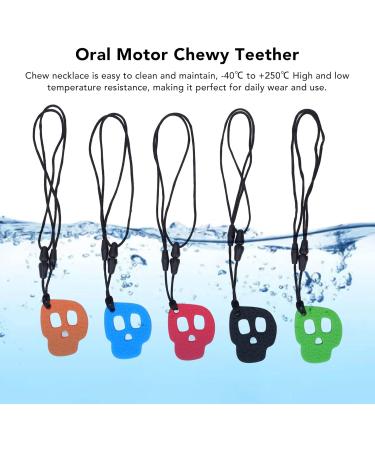 5-Piece Cauhal Chains for Sensory Kids | Silicone Chew Necklaces for Autism ADHD & Anxiety - Supports Oral Motor Skills - Buy Online on SooperMarket.com
