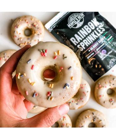 Keto Sprinkles 6 oz. - Dye-Free, Non-GMO, Vegan, Gluten-Free, All-Natural Sugar-Free Sprinkles - 1g Net Carb (Rainbow) - Larger Value Size - Buy Online on SooperMarket.com