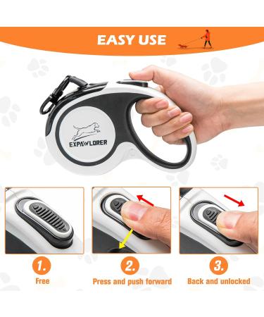 EXPAWLORER Chew Proof Retractable Dog Lead - Dual Extendable Reflective Lead for 2 Dogs, 5M Heavy Duty Double Lead for Small, Medium & Large Dogs - Buy Online on SooperMarket.com