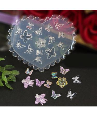 3D Nail Art Silicone Forms - Floral Butterfly Decorations & DIY Templates for Perfect Nail Art - Buy Online on SooperMarket.com