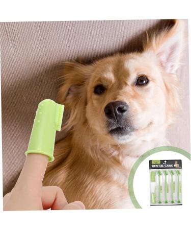ORFOFE 1 Set Pet Toothbrush Kitten Toothbrushes Dog Toothbrush for Small Dogs Dog Toothpaste Pets Pp Green - Buy Online on SooperMarket.com
