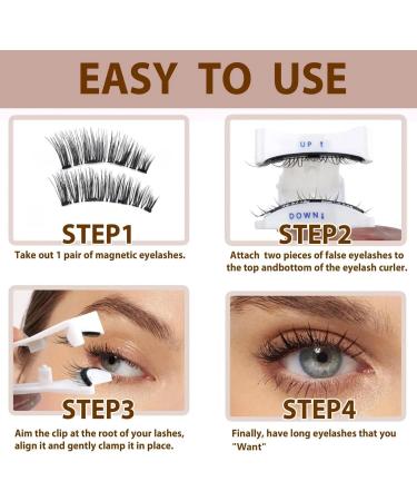 Magnetic Eyelashes without Eyeliner Magnetic Eyelashes Natural Look Reusable Magnetic Eyelashes 3D Magnetic Eyelash Partner Set No Glue Magnetic Lashes Waterproof Magnetic Eyelashes with Applicator - Buy Online on SooperMarket.com