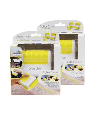 Cyber Clean Rollcare Jumbo Doppelpack - washable lint roller animal hair remover sticky lint roller removed dust dog hair cat hair simple and quick ideal for household and car