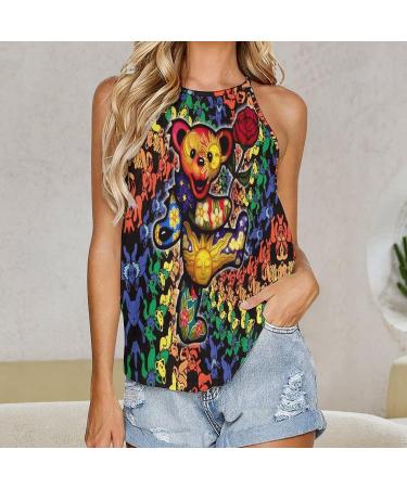 Women's Summer Tank Top - Sleeveless Casual Vest with Funny Patterns, Colorful Design - X-Large - Buy Online on SooperMarket.com