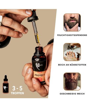 G ld's Bart l Men - 30ml Argan Oil Beard Oil | 6 Months Intensive Care for Soft Beards | Premium Beard Care Pack - Buy Online on SooperMarket.com