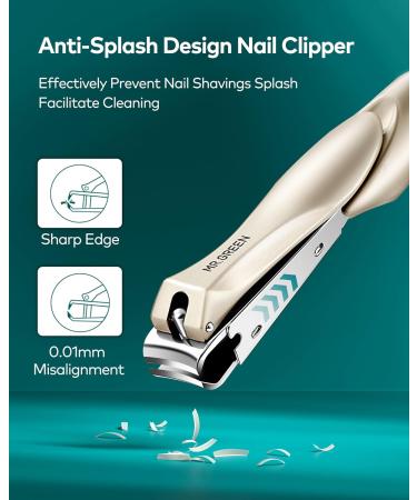 Professional Nail Clippers for Thick Nails - Premium Stainless Steel Sharp and Durable with Catcher - Ideal for Babies Children and Adults - Buy Online on SooperMarket.com