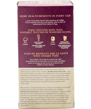 Teeccino Herbal Tea Mocha Rich & Roasted Herbal Tea That s Caffeine Free & Prebiotic for Natural Energy 25 Tea Bags - Buy Online on SooperMarket.com