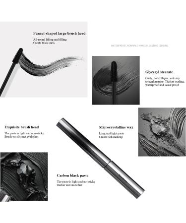2Pcs Judy Doll Mascara Ksndurn Metal Mascara 3D Curling Eyelash Iron Mascara Eyelash Curler - Water Proof Smudge Proof Long Lasting (Brown) - Buy Online on SooperMarket.com