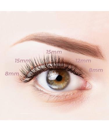 120 Clusters C Curl DIY Eyelash Extension Premade Volume Fans by MAEXUS | Individual Lashes - 0.07C 8mm-16mm MIX BP02BK20D_A - Buy Online on SooperMarket.com