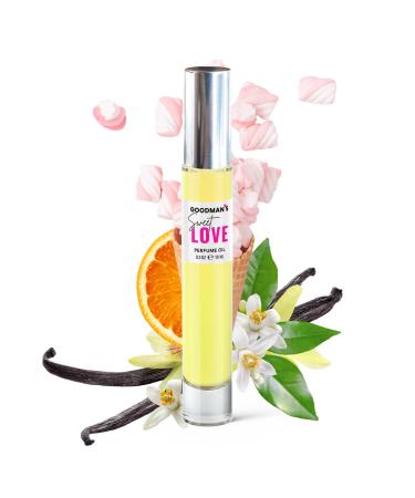 Goodman's Women Perfume Roll-On Fragrance Oil Long Lasting Luxury Rollerball Mini Perfume Alcohol Free 10ml (Sweet Love)