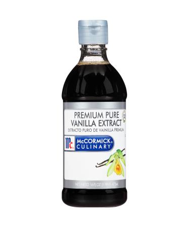 McCormick Culinary Pure Vanilla Extract, 16 fl oz - One 16 Fluid Ounce Vanilla Extract Flavor for Baking Cakes, Cookies, Custards, Icing, Drinks and More 16 Fl Oz (Pack of 1)