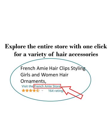 French Amie Onyx 1 Wide Celluloid Handmade Hair Clip Barrette - Elegant and Stylish - Buy Online on SooperMarket.com