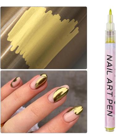 Nail Art Pens - Gold Nail Drawing Graffiti Pen Set for DIY Nail Art - Buy Online on SooperMarket.com