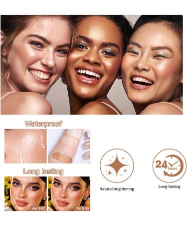 Makeup Liquid Highlighter Body Liquid Highlighter Long Lasting Smooth Waterproof 7.5ml for Midnight Party for Eyes Lips - Buy Online on SooperMarket.com