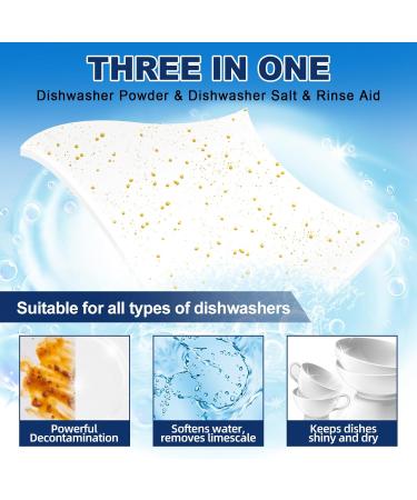 Eco Dishwasher Detergent Sheets | 160 Loads | Unscented & Plastic Free | High Efficiency Solid Enzyme Dishwashing Soap - Buy Online on SooperMarket.com
