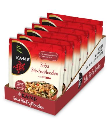 Ka-Me Stir Fry Noodles, Soba, 14.2 Ounce (Pack of 6) Soba Fry Noodles
